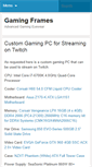 Mobile Screenshot of gamingframes.com